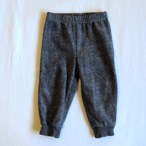 george basic gray fleece joggers pants 12-18 months baby unisex